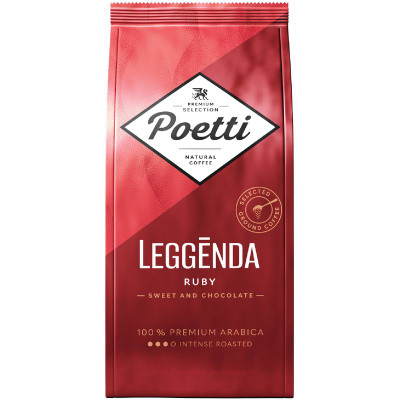 Изображение товара Кофе Poetti Leggenda Ruby натуральный жареный молотый, 250г