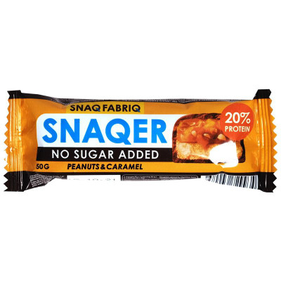 Изображение товара Батончик Snaq Fabriq арахис карамель глазированный, 50г