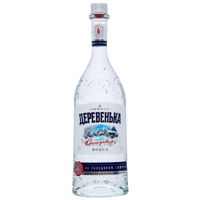Изображение товара Водка Зимняя деревенька Солодовая на спирте Альфа 40%, 500мл