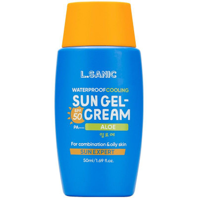 Изображение товара Гель-крем солнцезащитный L. Sanic SPF 50/PA++++ водостойкий матирующий для лица с экстрактом алоэ, 50мл