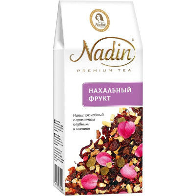 Изображение товара Чай Nadin Нахальный фрукт клубника-малина, 50г