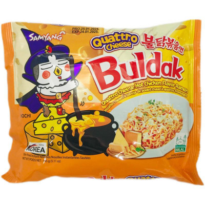 Изображение товара Лапша Samyang Хот Чикен Чиз острая со вкусом курицы и сыра, 145г