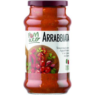 Изображение товара Соус Pomato Арраббьята томатный острый, 350г