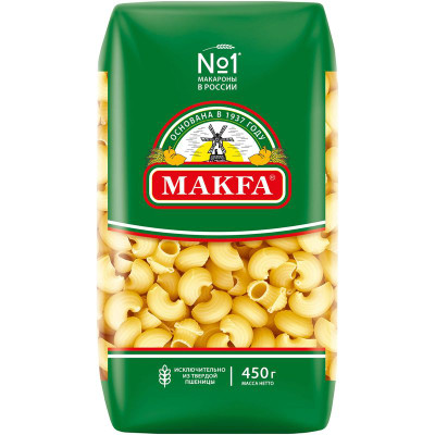 Изображение товара Макароны Makfa улитки, 450г