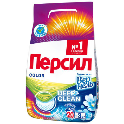 Изображение товара Порошок стиральный Персил Color Свежесть от Вернель, 3кг