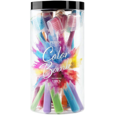 Изображение товара Зубная щетка Perioe Color Bomb мягкая, 12шт