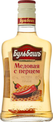 Изображение товара Настойка Бульбашъ Медовая с перцем горькая 40%, 200мл