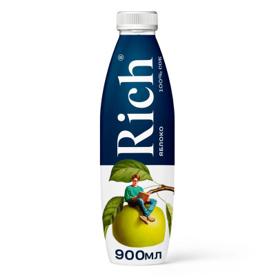 Изображение товара Сок Rich яблоко, 900мл