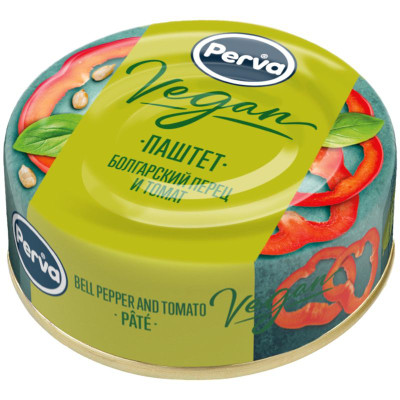 Изображение товара Паштет Perva с болгарским перцем и томатами, 100г
