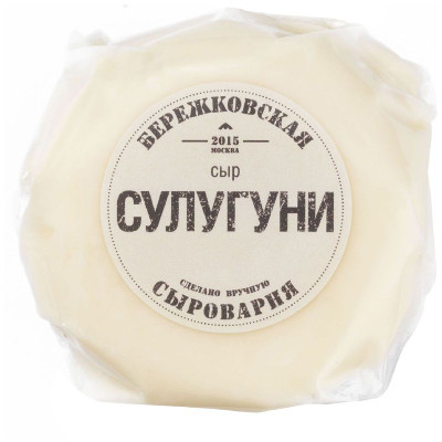 Изображение товара Сыр Бережковская Сыроварня Сулугуни рассольный 45%, 200г