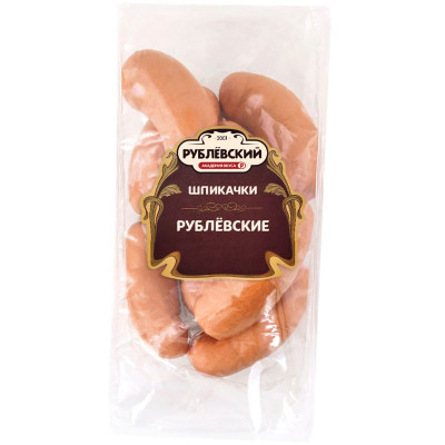Изображение товара Шпикачки Рублёвский Рублёвские варёные категории Б, 1кг