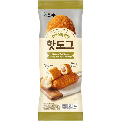 Изображение товара Корн-дог с сосиской с сыром, 80г