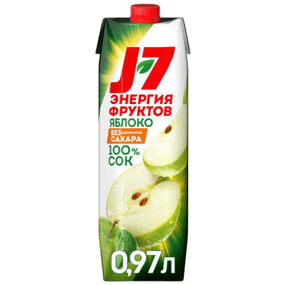 Изображение товара Сок J7 Яблочный, 970мл