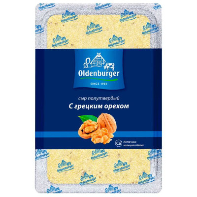 Изображение товара Сыр Oldenburger с грецким орехом 45%, 125г