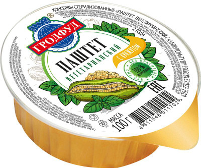 Изображение товара Паштет Гродфуд Вегетарианский с кунжутом, 100г