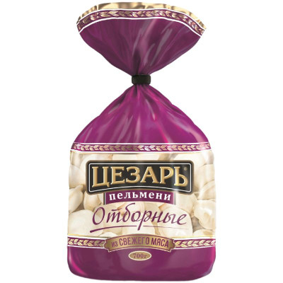 Изображение товара Пельмени Цезарь отборные категория Б замороженные, 700г