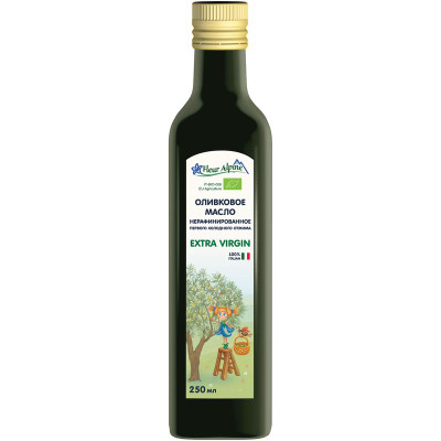 Изображение товара Масло оливковое Fleur Alpine Extra Virgin Olive Oil нерафинированное, 250мл