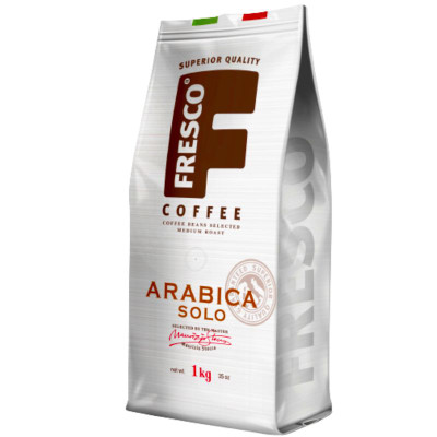 Изображение товара Кофе Fresco Arabica Solo натуральный жареный в зёрнах, 1кг