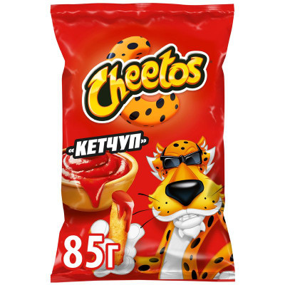 Изображение товара Кукурузные снеки Cheetos Кетчуп 85г