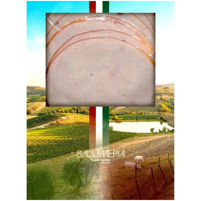 Изображение товара Ветчина из грудки индейки Salumeria с трюфелем, 120г