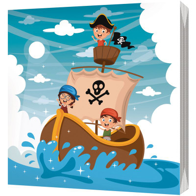 Изображение товара Салфетки бумажные сервировочные трехслойные с рисунком 33х33см Маркет Kids, 20шт