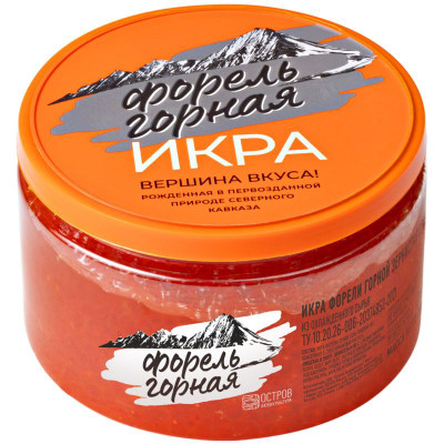 Изображение товара Икра форели Форель Горная зернистая солёная, 250г