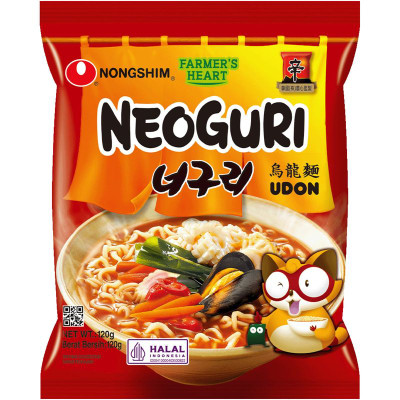 Изображение товара Лапша Nongshim Неогури с морепродуктами острая быстрого приготовления, 120г