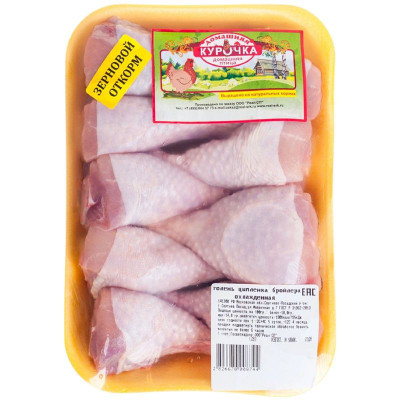 Изображение товара Голень цыплёнка Домашняя Курочка с кожей зерновой откорм охлаждённая