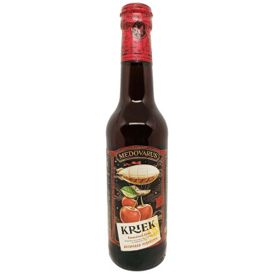 Изображение товара Медовуха Medovarus Хмельной мёд Вишнёвый крик непастеризованная фильтрованная 5.5%, 330мл