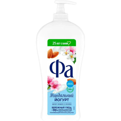 Изображение товара Ухаживающий крем-гель для душа Фa Миндальный Йогурт с ароматом миндаля и жасмина, 750мл