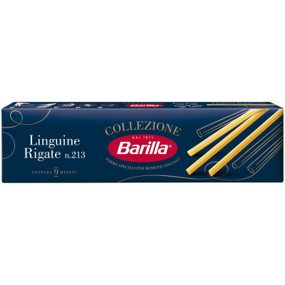 Изображение товара Макароны Barilla Лингвини Ригате из твердых сортов пшеницы, 450г