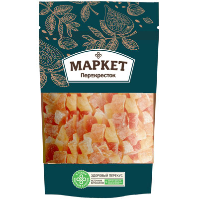 Изображение товара Ананас-папайя сушёные Маркет Перекрёсток, 200г
