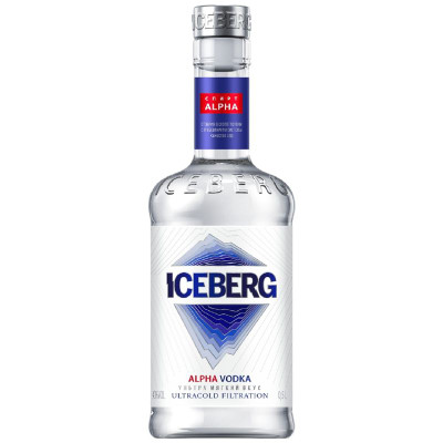 Изображение товара Водка Iceberg 40%, 500мл