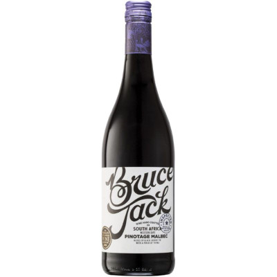 Изображение товара Вино Bruce Jack Pinotage Malbec красное полусухое 14%, 750мл