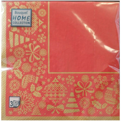 Изображение товара Салфетки Bouquet Home Collection бумажные декоративные 3сл 33х33см, 20л