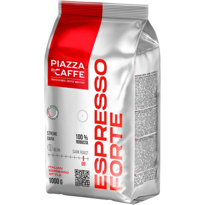 Изображение товара Кофе Piazza Del Caffe Эспрессо Форте жареный в зернах, 1кг