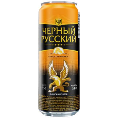 Изображение товара Коктейль алкогольный Черный Русский со вкусом миндаля 6.5%, 450мл