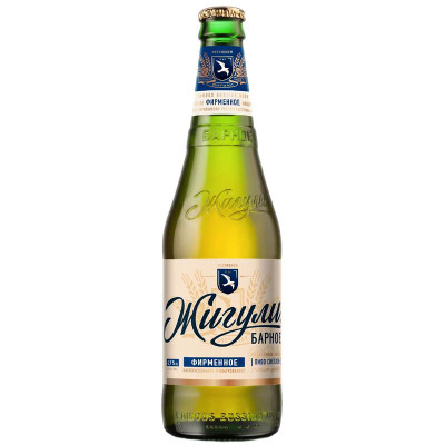Изображение товара Пиво Жигули Барное светлое фильтрованное 4.9%, 450мл