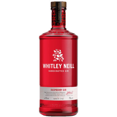 Изображение товара Джин Whitley Neill Raspberry дистиллированный 43%, 700мл