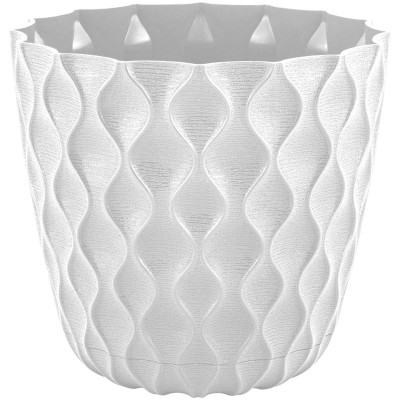 Изображение товара Горшок для цветов InGreen Wave с дренажной сеткой и съёмным поддоном в ассортименте D175мм, 2.5л