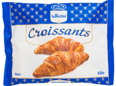 Изображение товара Круассаны La Reine для выпечки замороженные, 420г