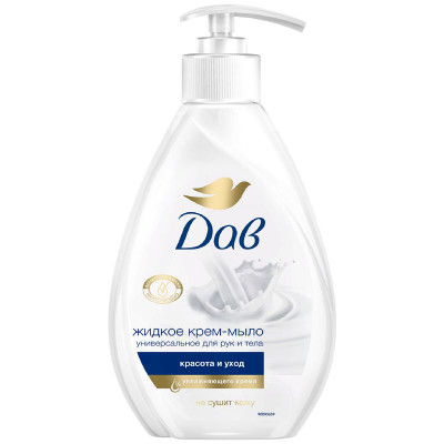 Изображение товара Крем-мыло жидкое Дав Красота и уход, 250мл
