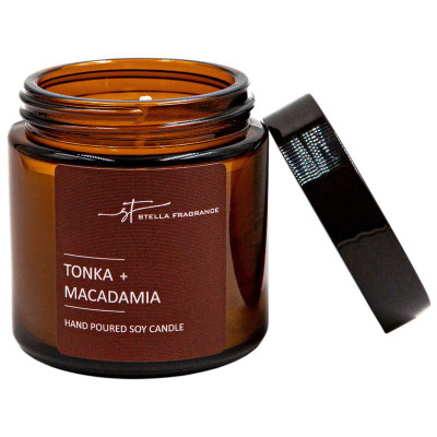 Изображение товара Свеча Stella Fragrance Tonka+Macadamia ароматическая, 90г