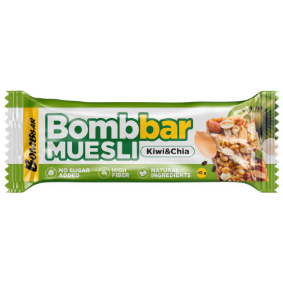 Изображение товара Батончик Bombbar Киви-Чиа мультизлаковый, 45г