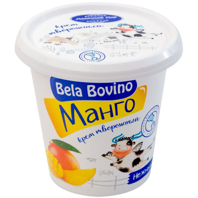 Изображение товара Крем взбитый Bela Bovino с манго творожный 3%, 110г
