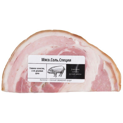 Изображение товара Продукт мясной Панчета деликатесный сыровяленый категории А