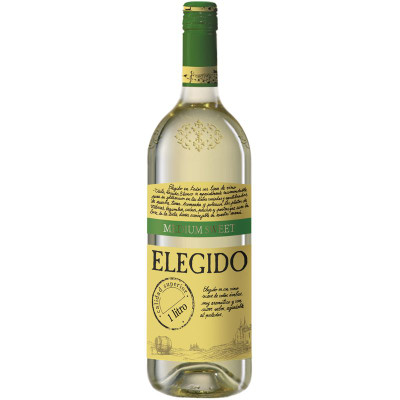 Изображение товара Вино Elegido Blanco белое полусладкое 11%, 1л