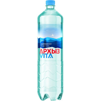 Изображение товара Вода Архыз Вита минеральная газированная, 1.5л