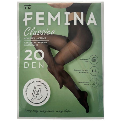 Изображение товара Колготки Femina Classico с шортиками Dorata 20 ден, р.3 (M)