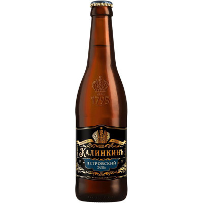 Изображение товара Пиво Калинкинъ Петровский Эль светлое 6%, 400мл